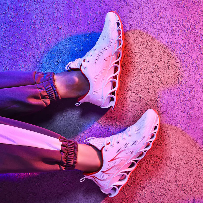 Hollow-out Flyknit Sneakers - Athletic Footwear