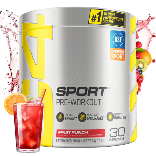 Cellucor C4 Sport Energy Boost Fruit Punch - NSF Approved | 30 Servings