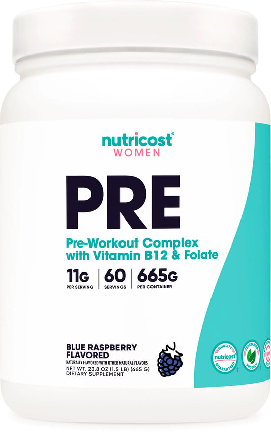 Nutricost Blue Raspberry Women's Pre-Workout 60 Servings