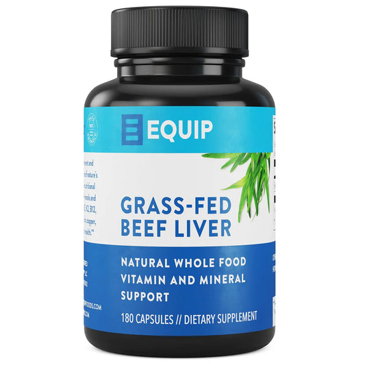Grass-Fed Beef Liver Essence Capsules | Heart & Brain Health Support | 180 Count