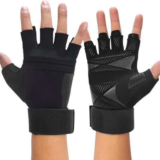Full Grip Fitness Gloves with Wrist Straps