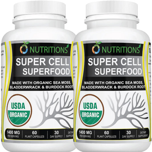 USDA Certified Organic Sea Moss Complex with Immune & Energy Boost