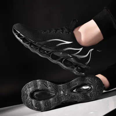 Hollow-out Flyknit Sneakers - Athletic Footwear
