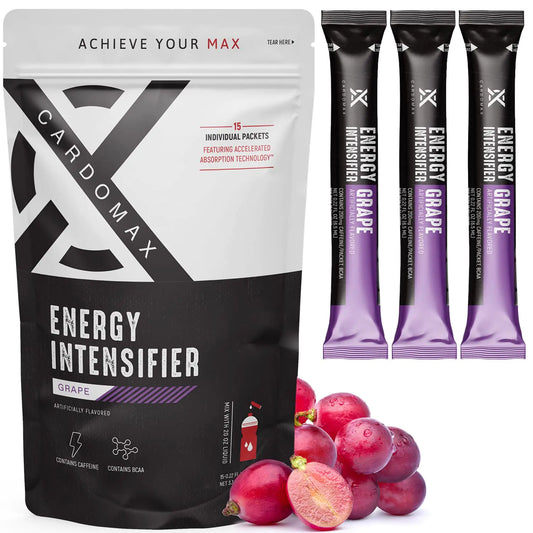 CardoMax Energy Burst - Grape Flavored Sugar-Free Pre-Workout (15 Pack)