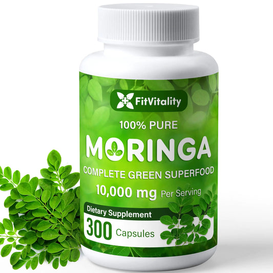 Pure Moringa 300-Capsule Supplement