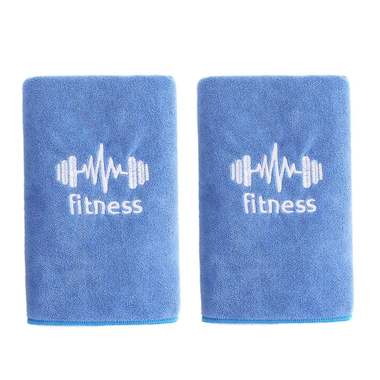 Galvitu Sports Microfiber Towel Set - Super Absorbent and Soft - 2pc Blue