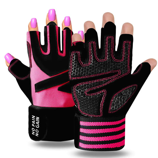 FlexiFit Women's Gym Gloves with Wrist Support