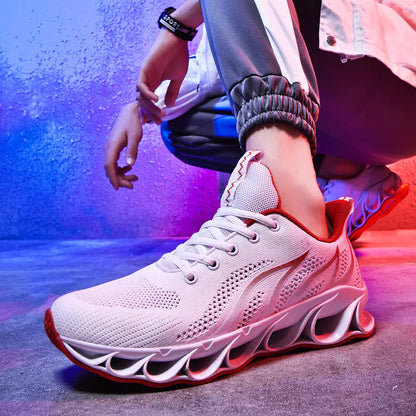 Hollow-out Flyknit Sneakers - Athletic Footwear