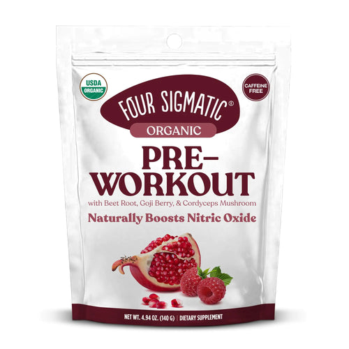Organic Boost Pre Workout with Superfood Extracts | Beetroot, Cordyceps & Goji Berry Blend (4.94 oz.)