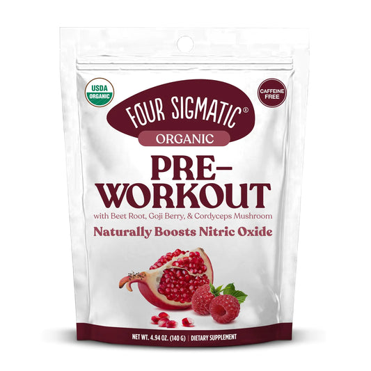 Organic Boost Pre Workout with Superfood Extracts | Beetroot, Cordyceps & Goji Berry Blend (4.94 oz.)