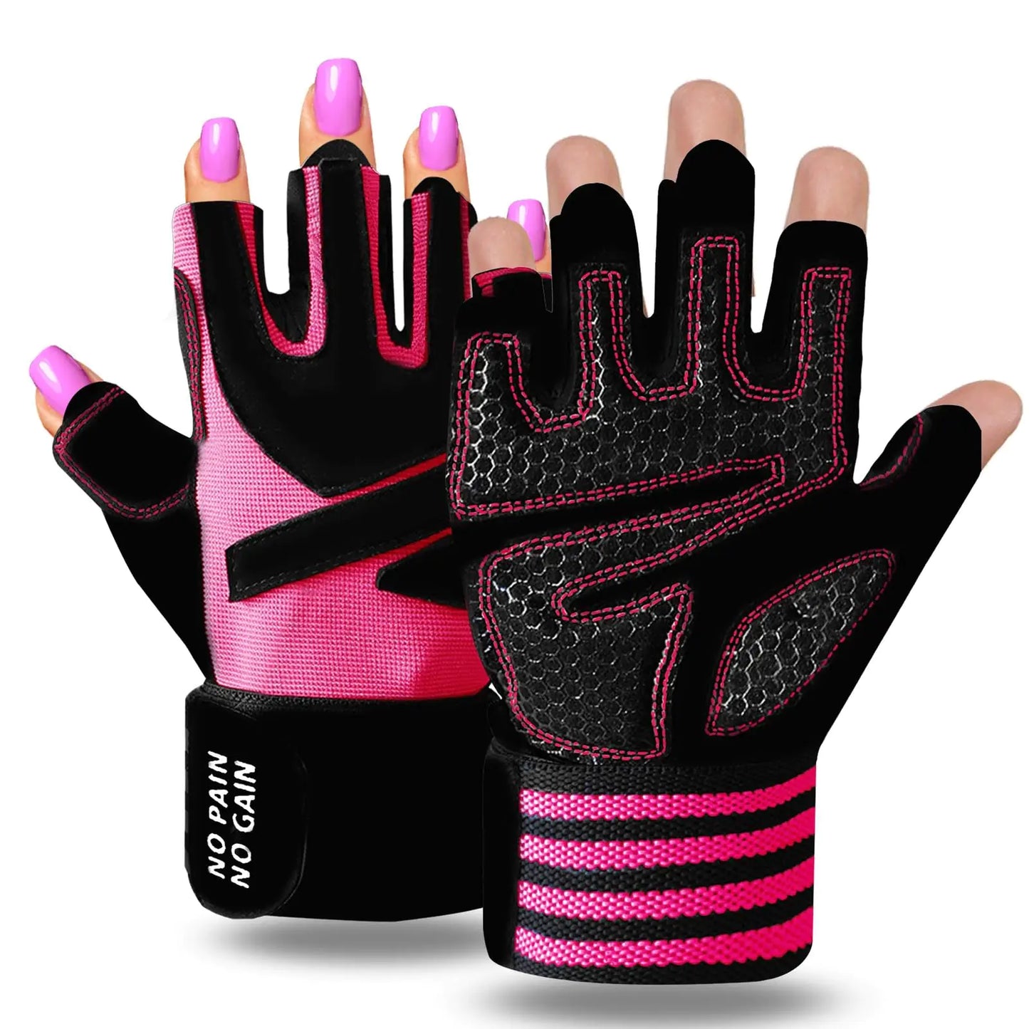 FlexiFit Women's Gym Gloves with Wrist Support