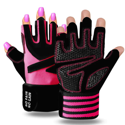 FlexiFit Women's Gym Gloves with Wrist Support