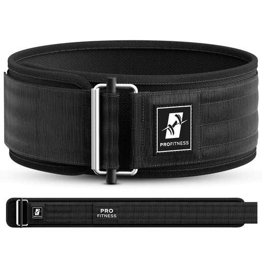 Unisex Fitness Belt | Premium Lifting Support for Elite Athletes | Medium Black/White