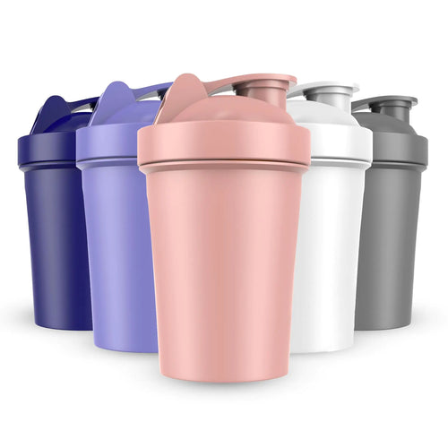 JEELA SPORTS Motivational Protein Shaker 5-Pack - 20 OZ