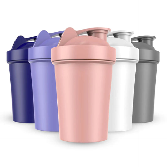 JEELA SPORTS Motivational Protein Shaker 5-Pack - 20 OZ