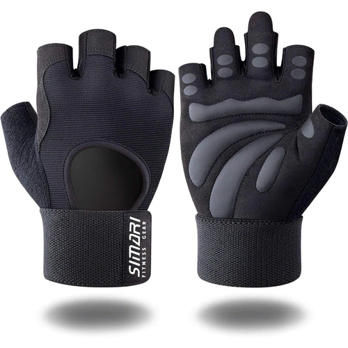 SIMARI Breathable Gym Gloves with Wrist Support