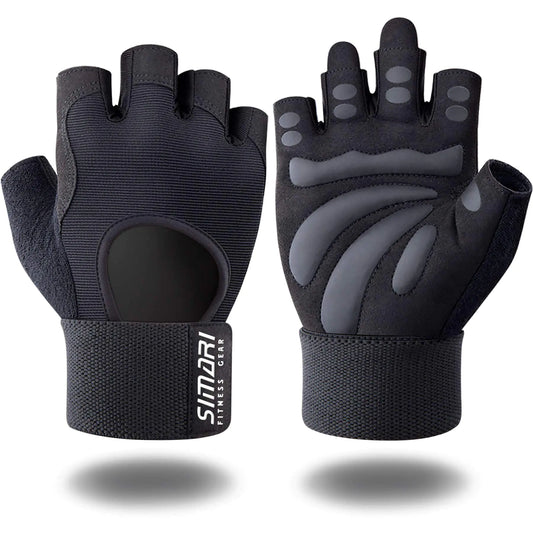 SIMARI Breathable Gym Gloves with Wrist Support