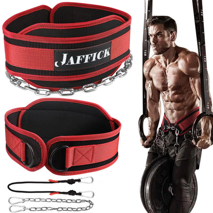 Jaffick Superior Nylon Dip Belt with Dual Weight Support