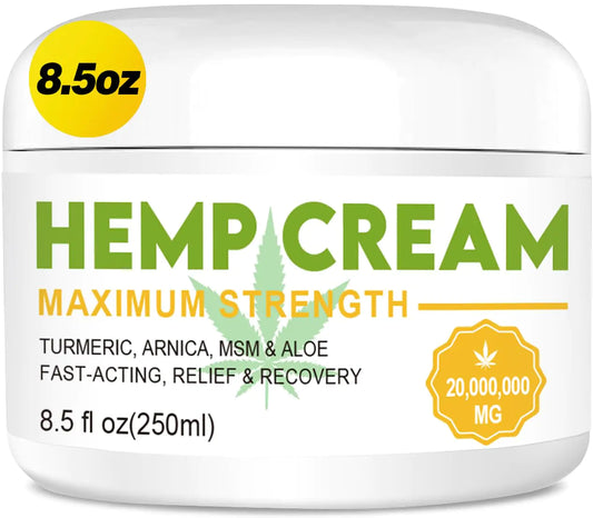 Hemp Relief Max Cream with Arnica and Turmeric - 8.5 oz