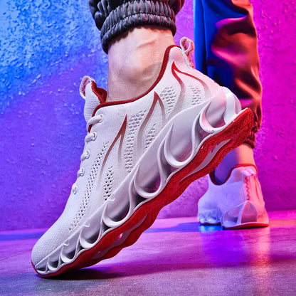 Hollow-out Flyknit Sneakers - Athletic Footwear