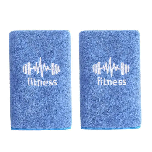 Galvitu Sports Microfiber Towel Set - Super Absorbent and Soft - 2pc Blue