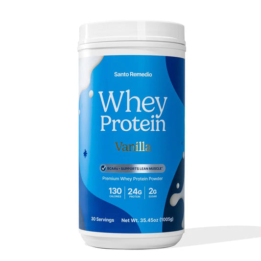 Santo Remedio Premium Vanilla Whey Protein 24g