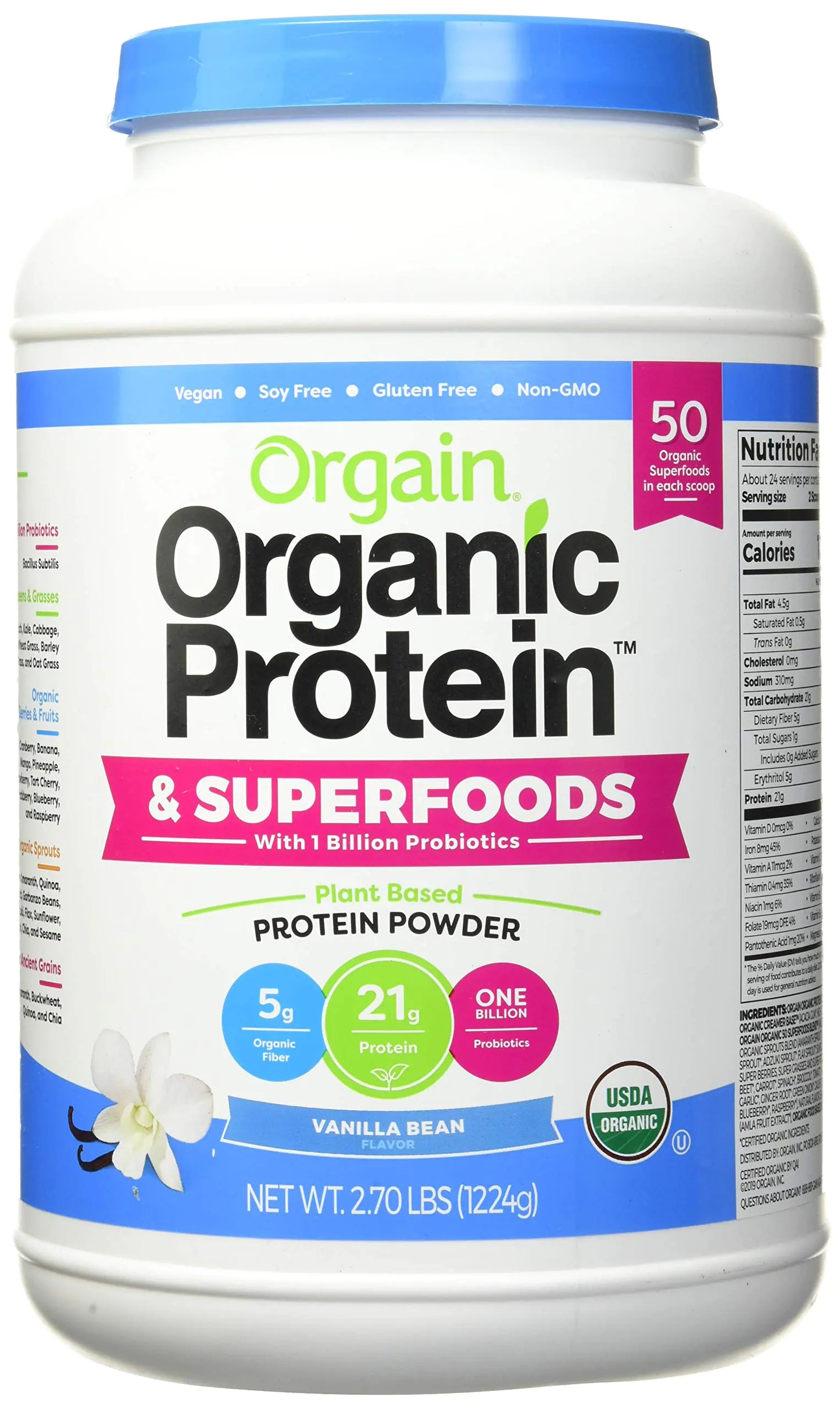 Orgain Organic Super Protein Blend 2.70 Lb